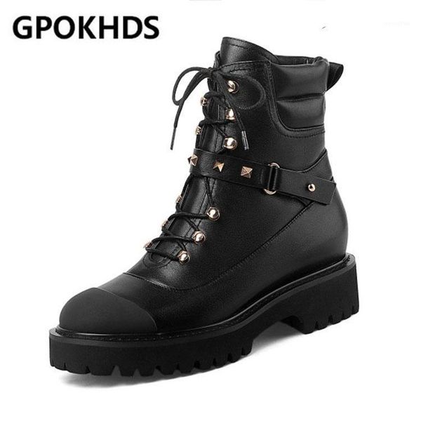 boots gpokhds 2021 women ankle cow leather winter short plush lace up rivet round toe high heels equestrian party dress1, Black
boots gpokhds 2021 women ankle cow leather winter short plush lace up rivet round toe high heels equestrian party dress1, Black