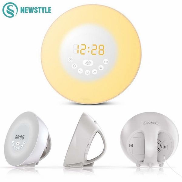 other clocks & accessories wake up light alarm clock digital radio bedroom led night sunrise lamp color changing atmosphere for home bedside
other clocks & accessories wake up light alarm clock digital radio bedroom led night sunrise lamp color changing atmosphere for home bedside