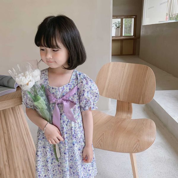 summer girls floral puff sleeve loose princess dress korean style square collar bowknot cute dresses 210615, Red;yellow
summer girls floral puff sleeve loose princess dress korean style square collar bowknot cute dresses 210615, Red;yellow