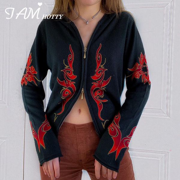 women's jackets zip up vintage women printed gothic black long sleeve punk style overshirts harajuku outerwear ribbed coat iamty, Black;brown
women's jackets zip up vintage women printed gothic black long sleeve punk style overshirts harajuku outerwear ribbed coat iamty, Black;brown