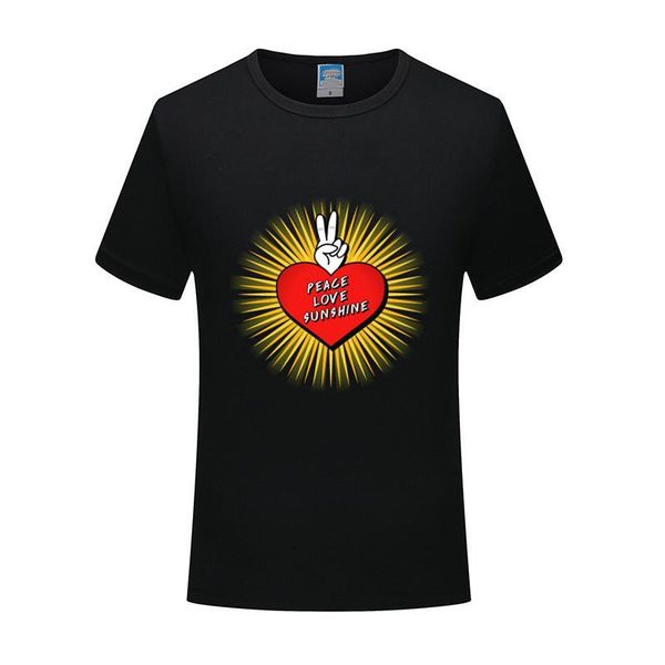 men's t-shirts 2021 brand men women custom t-shirt fashion pure short sleeve summer peace love sunshine, White;black
men's t-shirts 2021 brand men women custom t-shirt fashion pure short sleeve summer peace love sunshine, White;black