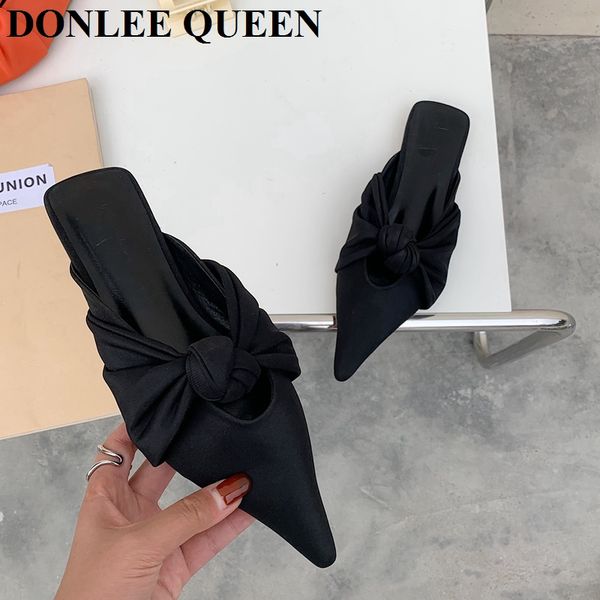 2021 spring shoes women slippers candy color bowtie female mule fashion flat outdoor flip flops elegant pointed toe ladies slide, Black
2021 spring shoes women slippers candy color bowtie female mule fashion flat outdoor flip flops elegant pointed toe ladies slide, Black