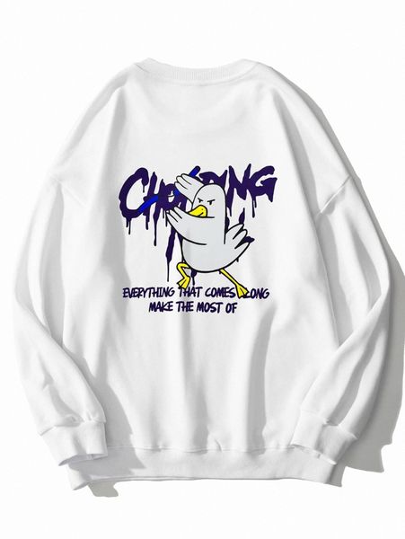 men slogan & cartoon graphic pullover r3zv#, Black
men slogan & cartoon graphic pullover r3zv#, Black