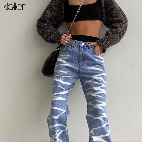 klalien fashion casual blue solid cotton high waist loose straight women jeans new streetwear wild stretch zipper lady trousers
klalien fashion casual blue solid cotton high waist loose straight women jeans new streetwear wild stretch zipper lady trousers