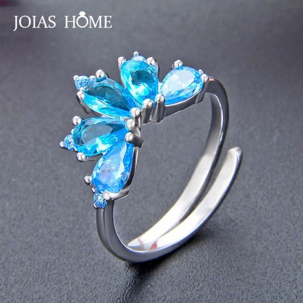 cluster rings joiashome charms 100% 925 sterling silver women ring with sapphire gemstones finger party engagement gift open size, Golden;silver
cluster rings joiashome charms 100% 925 sterling silver women ring with sapphire gemstones finger party engagement gift open size, Golden;silver