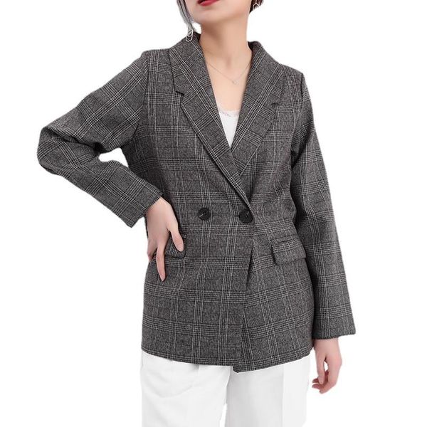 women's suits & blazers women brown plaid vintage casual lapel long sleeve loose fit jacket fashion spring autumn 2021 blazer, White;black
women's suits & blazers women brown plaid vintage casual lapel long sleeve loose fit jacket fashion spring autumn 2021 blazer, White;black