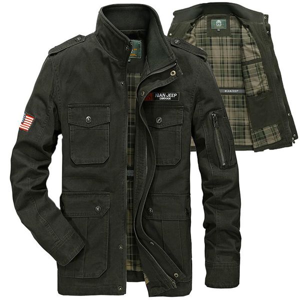 men's jackets brand autumn winter coat military tactical jacket men cotton stand collar multi-pocket bomber chaqueta hombre, Black;brown
men's jackets brand autumn winter coat military tactical jacket men cotton stand collar multi-pocket bomber chaqueta hombre, Black;brown