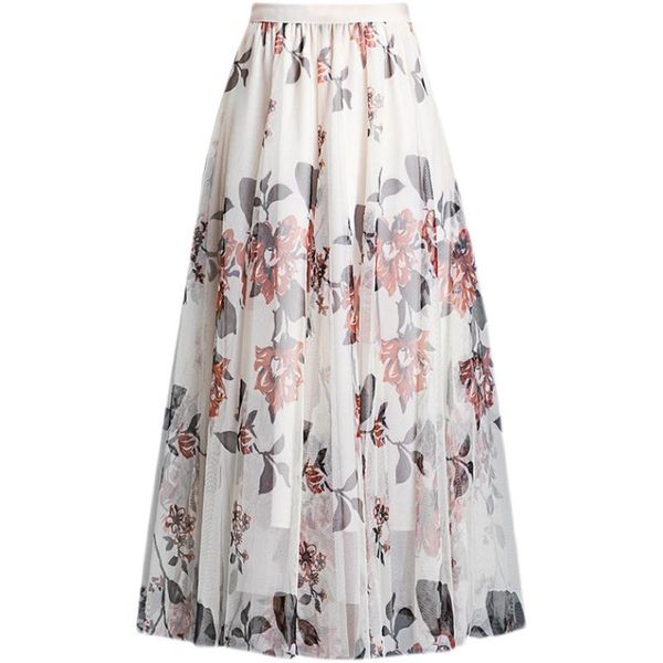 skirts 2021 spring summer women elastic high waist slim long skirt quality retro flowers print big hem mesh tulle, Black
skirts 2021 spring summer women elastic high waist slim long skirt quality retro flowers print big hem mesh tulle, Black