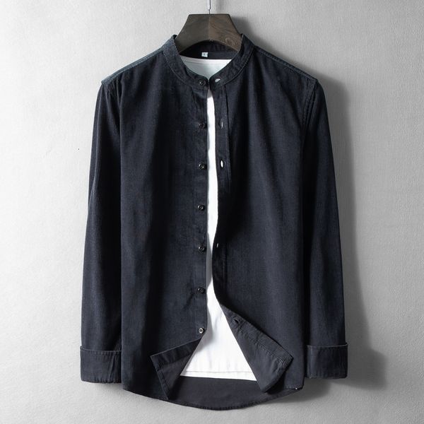 2021 new style blue corduroy brand long sleeve shirts for men fashion comfortable shirt mens casual overhemd chemise iwnl, White;black
2021 new style blue corduroy brand long sleeve shirts for men fashion comfortable shirt mens casual overhemd chemise iwnl, White;black