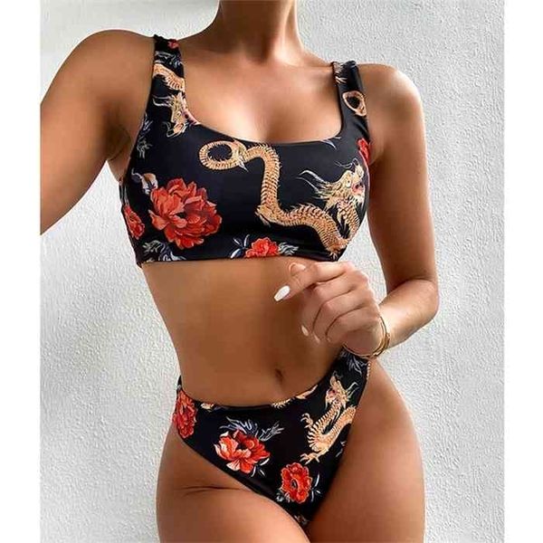 mossha bandeau high waist bikini push up swimwear women dragon printed bikini set retro swimsuit female bathing suit, White;black
mossha bandeau high waist bikini push up swimwear women dragon printed bikini set retro swimsuit female bathing suit, White;black