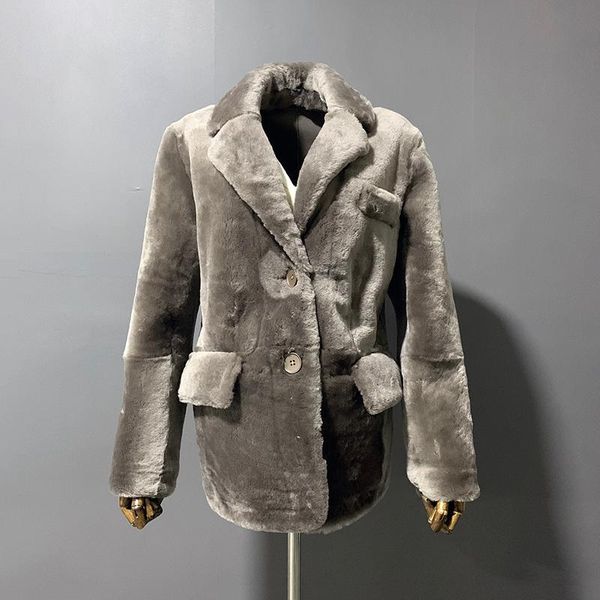 women's leather & faux gl20119 winter real sheepskin shearling coat single breasted sheep fur jacket, Black
women's leather & faux gl20119 winter real sheepskin shearling coat single breasted sheep fur jacket, Black