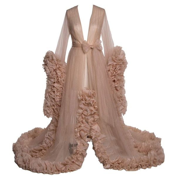 summer women's pajamas bathrobe long sleeves bridal robe nightgown tulle illusion long wedding scarf dressing gown pgraphy dress
summer women's pajamas bathrobe long sleeves bridal robe nightgown tulle illusion long wedding scarf dressing gown pgraphy dress