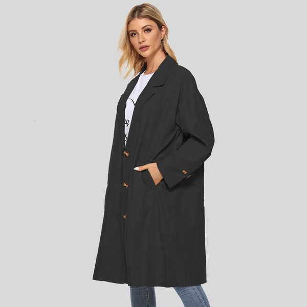 women trench jackets windbreaker thin coats female vintage solid outwear 2020 casual women long jacket spring autumn coat ll074 e2ca, Black;brown
women trench jackets windbreaker thin coats female vintage solid outwear 2020 casual women long jacket spring autumn coat ll074 e2ca, Black;brown