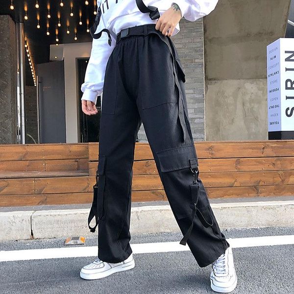 women's pants & capris houzhou japanese streetwear cargo women harajuku korean style wide leg spring 2021 hippie goth trousers plus siz, Black;white
women's pants & capris houzhou japanese streetwear cargo women harajuku korean style wide leg spring 2021 hippie goth trousers plus siz, Black;white