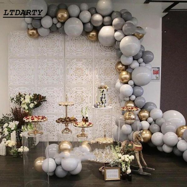 179pcs gray balloon garland white grey metalic gold balloons arch for wedding birthday bridal engagement baby shower party deco
179pcs gray balloon garland white grey metalic gold balloons arch for wedding birthday bridal engagement baby shower party deco