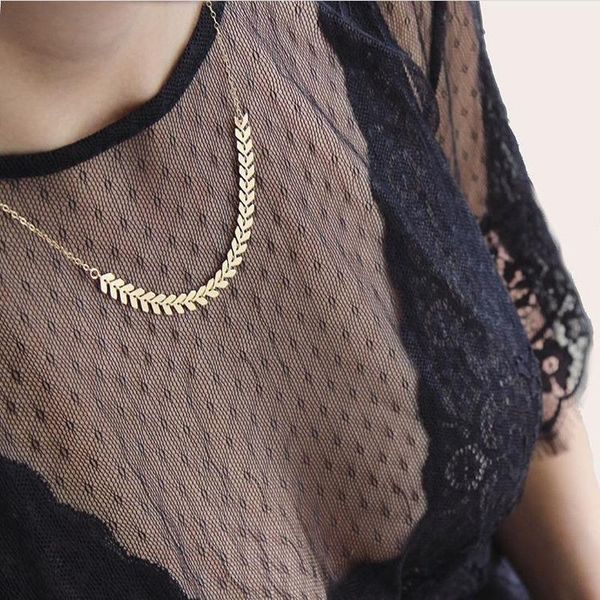 pendant necklaces exquisite women necklace creative female minimalist jewelry wheatear clavicle chain statement choker gifts, Silver
pendant necklaces exquisite women necklace creative female minimalist jewelry wheatear clavicle chain statement choker gifts, Silver