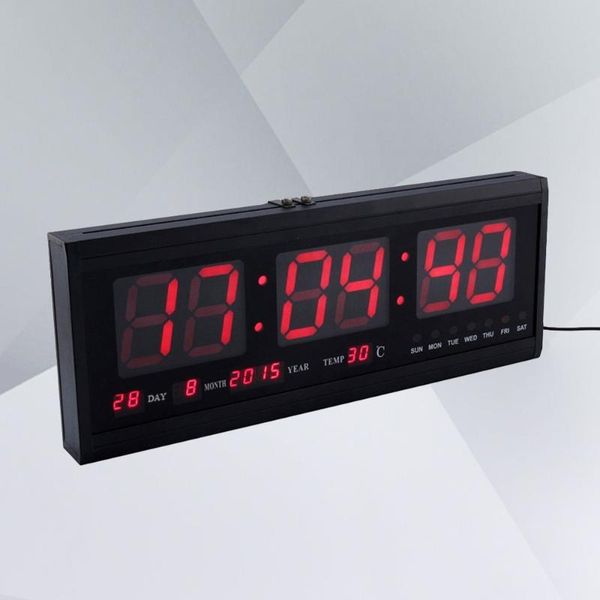 wall clocks 18.9'' large led calendar clock with date indoor temperature for living room office conference bedroom (red word)
wall clocks 18.9'' large led calendar clock with date indoor temperature for living room office conference bedroom (red word)