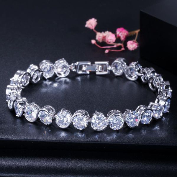 charm bracelets 20.6cm women bracelet multicolor cubic zirconia link chain jewrery, Golden;silver
charm bracelets 20.6cm women bracelet multicolor cubic zirconia link chain jewrery, Golden;silver