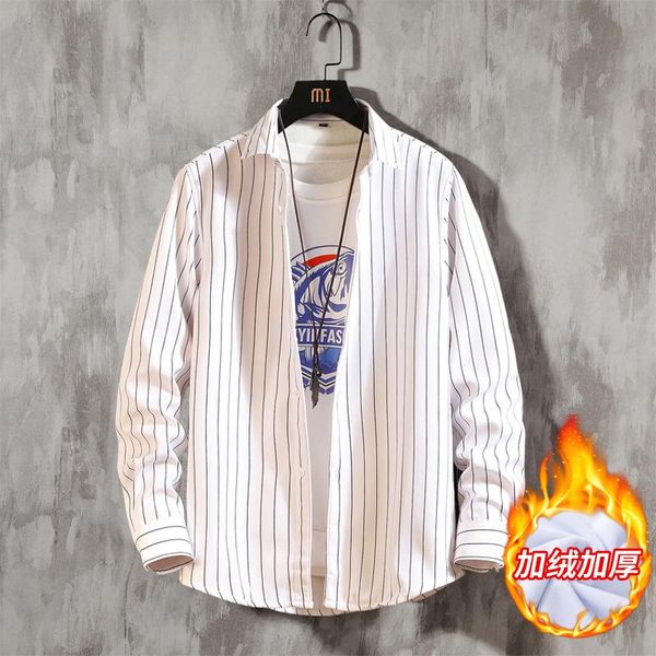 men's casual shirts striped long-sleeve shirt spring and autumn high sense of business fleece warm ironing tide -5xl, White;black
men's casual shirts striped long-sleeve shirt spring and autumn high sense of business fleece warm ironing tide -5xl, White;black