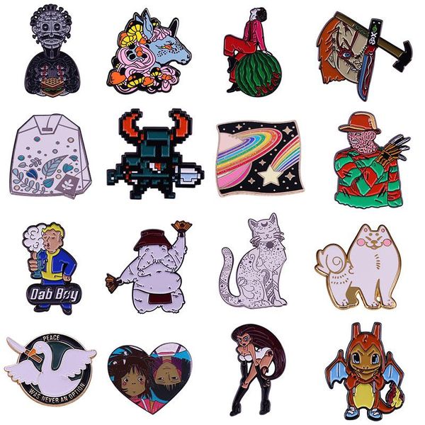 pins, brooches halloween fashion jewelry gifts hard enamel pins collect horror movies figure metal cartoon brooch cute duck lapel badges, Gray
pins, brooches halloween fashion jewelry gifts hard enamel pins collect horror movies figure metal cartoon brooch cute duck lapel badges, Gray