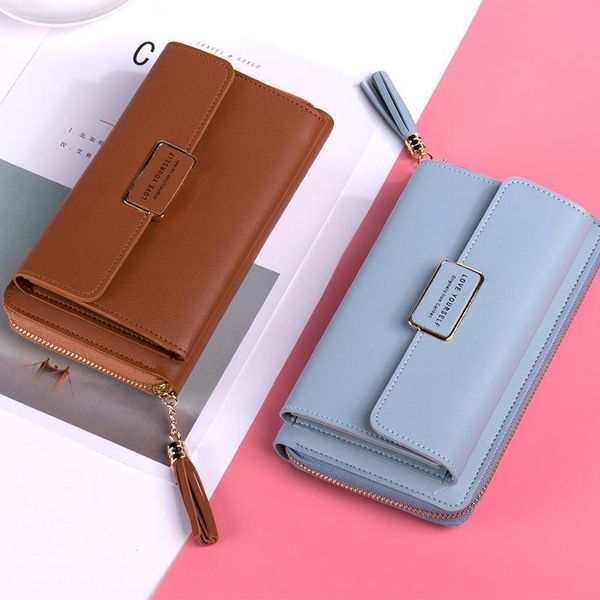 wallets korean ladies zipper clutch bag large capacity multifunctional fashion long female wallet mobile phone card holder, Red;black
wallets korean ladies zipper clutch bag large capacity multifunctional fashion long female wallet mobile phone card holder, Red;black