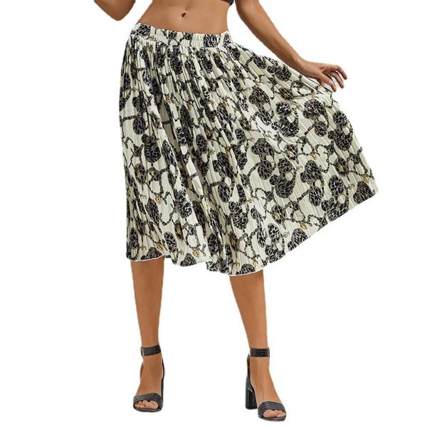 skirts summer high waist elegant print chiffon pleated skirt midi casual robes mujer faldas jr2240, Black
skirts summer high waist elegant print chiffon pleated skirt midi casual robes mujer faldas jr2240, Black