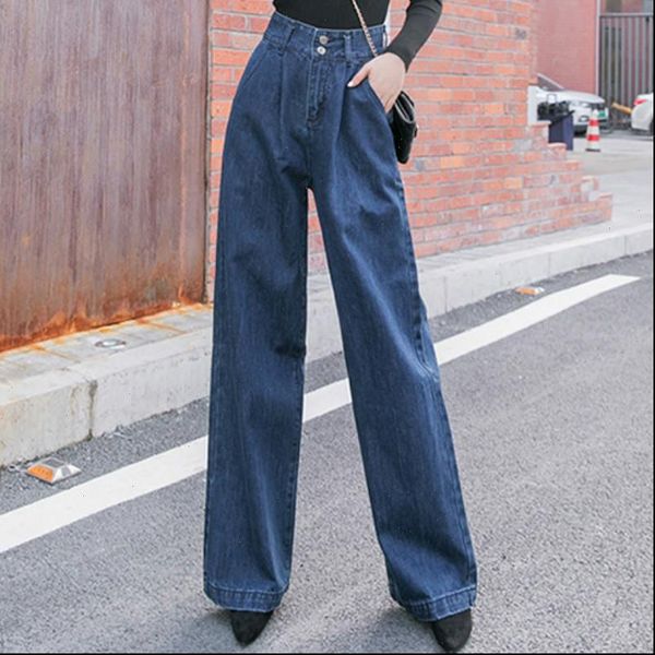 fashion women blue washed wide leg jeans woman high waist pockets denim trousers female casual loose long pants pantalones
fashion women blue washed wide leg jeans woman high waist pockets denim trousers female casual loose long pants pantalones