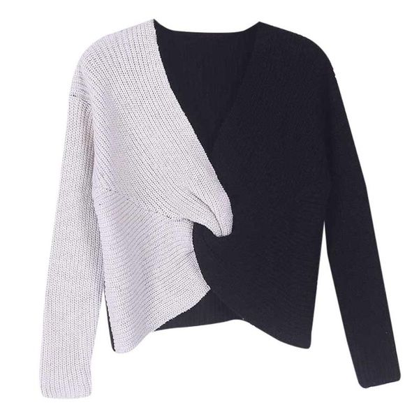 women's sweaters womail winter long sleeve v neck knotted cross panel sweater women ladies clothes pull femme nouveaute 2021 704#3, White;black
women's sweaters womail winter long sleeve v neck knotted cross panel sweater women ladies clothes pull femme nouveaute 2021 704#3, White;black