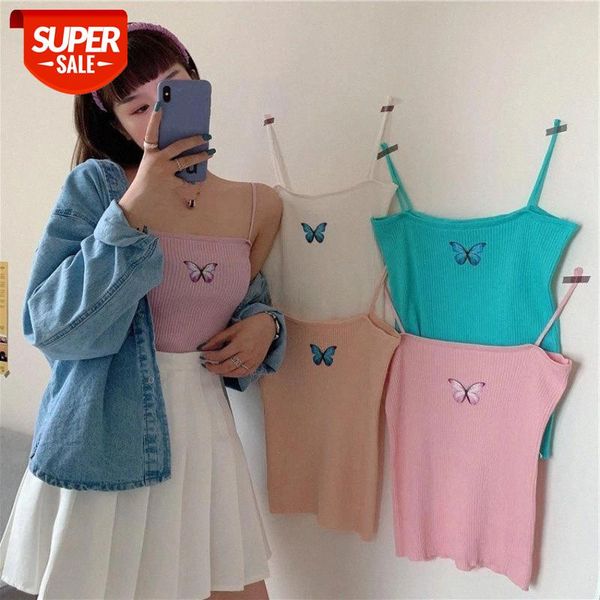 2020 new women's butterfly printed tank ladies strapless knitted cropped female korean knitwear camis tees wdc5024 #mo1p, White
2020 new women's butterfly printed tank ladies strapless knitted cropped female korean knitwear camis tees wdc5024 #mo1p, White