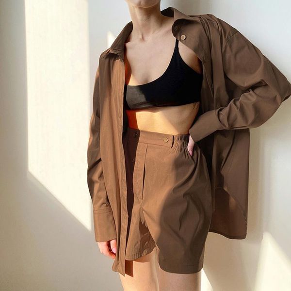 women's tracksuits office lady elegant casual 2 pieces set female suit spring autumn solid outfit women long sleeve lapel loose shirt+s, Gray
women's tracksuits office lady elegant casual 2 pieces set female suit spring autumn solid outfit women long sleeve lapel loose shirt+s, Gray