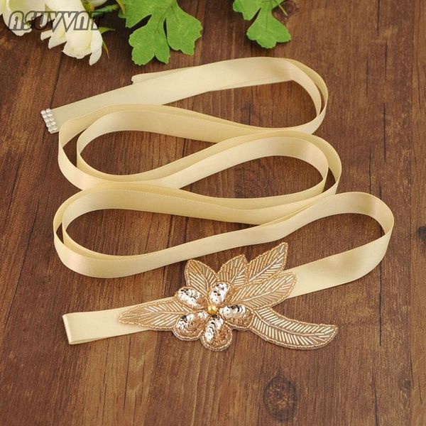 wedding sashes fashion belt for bride handmade luxury golden flower applique decoration dress waist seal lady party, White
wedding sashes fashion belt for bride handmade luxury golden flower applique decoration dress waist seal lady party, White