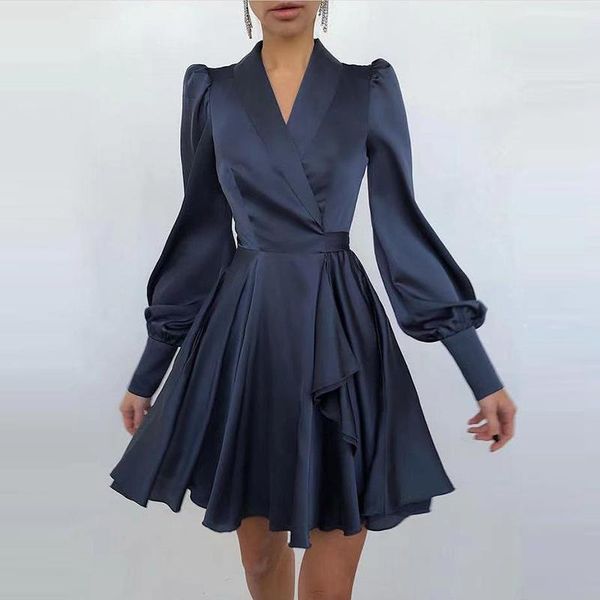 casual dresses women's dress party 2021 satin mini robe autumn elegant wrap celmia long sleeve v neck sundress solid vestidos, Black;gray
casual dresses women's dress party 2021 satin mini robe autumn elegant wrap celmia long sleeve v neck sundress solid vestidos, Black;gray