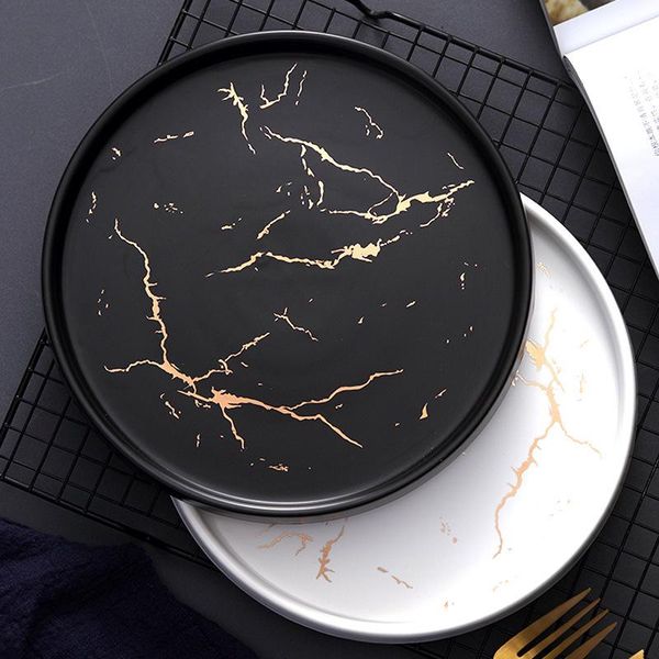 marble ceramic plate black striped round steak dinner plates kitchen utensils porcelain creative nordic dessert snack dishes
marble ceramic plate black striped round steak dinner plates kitchen utensils porcelain creative nordic dessert snack dishes