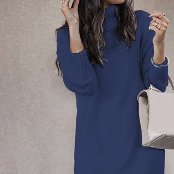 muyogrt chic women solid color turtleneck long sleeve casual loose knitted sweater dress casual warm autumn womens sweater, White;black
muyogrt chic women solid color turtleneck long sleeve casual loose knitted sweater dress casual warm autumn womens sweater, White;black