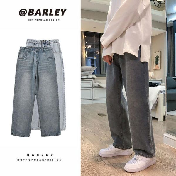 men's jeans korean wide-leg fashion casual retro harajuku men streetwear loose hip-hop straight denim trousers mens s-2xl, Blue
men's jeans korean wide-leg fashion casual retro harajuku men streetwear loose hip-hop straight denim trousers mens s-2xl, Blue