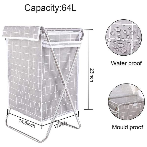 laundry hamper collapsible waterproof laundry basket dirty clothes bin 
laundry hamper collapsible waterproof laundry basket dirty clothes bin