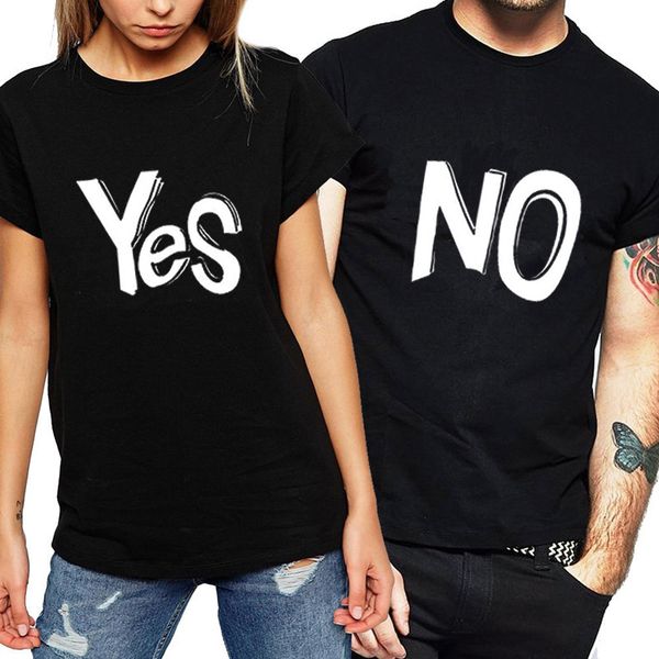 summer for shirts tees fashion letter print yes no funny women pair women's t-shirt, White
summer for shirts tees fashion letter print yes no funny women pair women's t-shirt, White