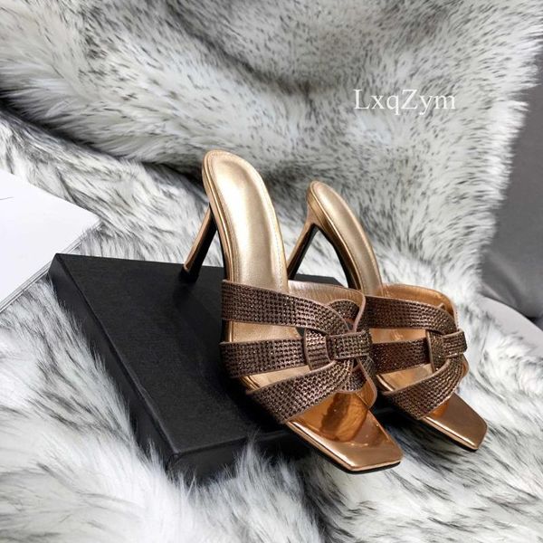slippers genuine leather patent pumps high heels women sandals summer open toe slides slip on shoes ladies size 34-43, Black
slippers genuine leather patent pumps high heels women sandals summer open toe slides slip on shoes ladies size 34-43, Black