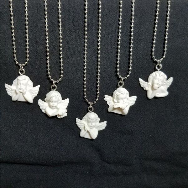 pendant necklaces 1pc cute angel stainless steel beads chains famle trendy small baby resin necklace choker women gifts n101, Silver
pendant necklaces 1pc cute angel stainless steel beads chains famle trendy small baby resin necklace choker women gifts n101, Silver