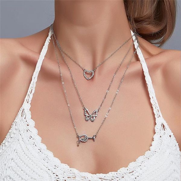 pendant necklaces butterfly heart-shaped wine glass necklace charming multi layer gold silver color choker bohemian women's accessories
pendant necklaces butterfly heart-shaped wine glass necklace charming multi layer gold silver color choker bohemian women's accessories