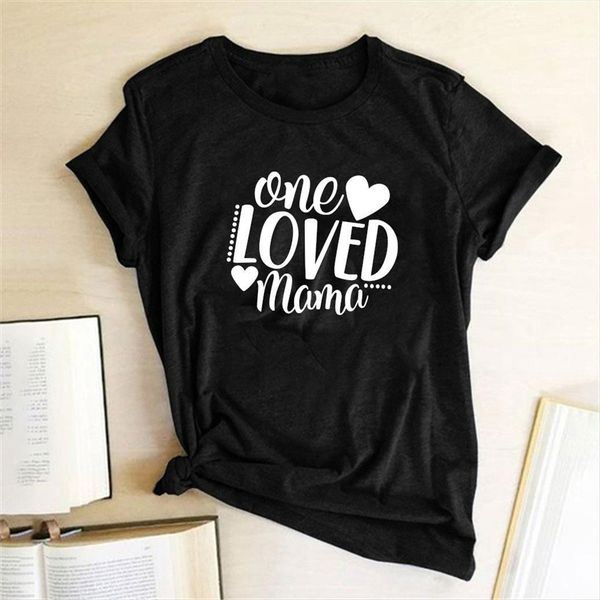 one loved mama letter women print harajuku cotton summer vogue casual ropa mujer verano, White
one loved mama letter women print harajuku cotton summer vogue casual ropa mujer verano, White
