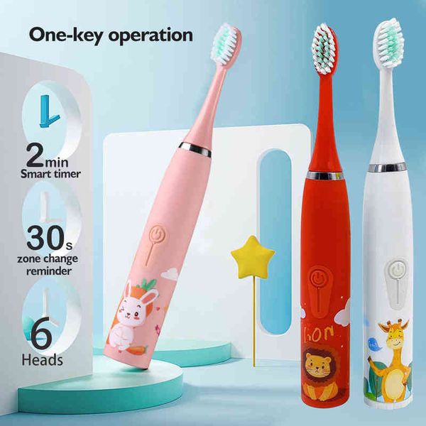 nxy toothbrush sonic electric toothbrush for children kids smart tooth brush soft silicon cartoon 6 heads baby child toothbrush teeth cleani
nxy toothbrush sonic electric toothbrush for children kids smart tooth brush soft silicon cartoon 6 heads baby child toothbrush teeth cleani