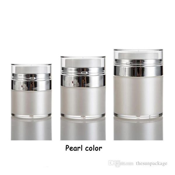 15 30 50g pearl white acrylic airless jar round cosmetic cream jar pump cosmetic packaging bottle
15 30 50g pearl white acrylic airless jar round cosmetic cream jar pump cosmetic packaging bottle