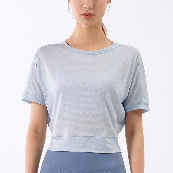 yoga outfit ly short-sleeved t-shirt summer jacquard twisted running sports women's fitness outdoor loose clothes blouse
yoga outfit ly short-sleeved t-shirt summer jacquard twisted running sports women's fitness outdoor loose clothes blouse