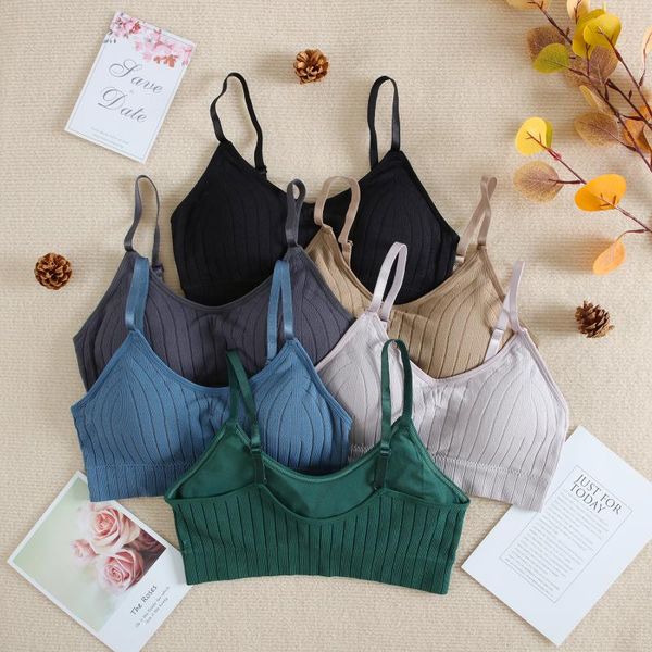 bras chrleisure seamless tube bra women striped bralette lingerie female wireelss underwear a b cup, Red;black
bras chrleisure seamless tube bra women striped bralette lingerie female wireelss underwear a b cup, Red;black