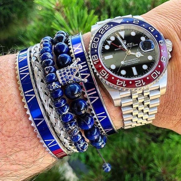 bangle 2021 fashion men jewelry gold blue bracelet stainless steel roman tiger eye stone cz ball macrame, Black
bangle 2021 fashion men jewelry gold blue bracelet stainless steel roman tiger eye stone cz ball macrame, Black