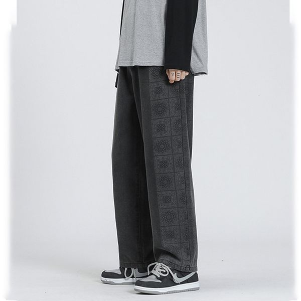 fashion streetwear men jeans loose fit vintage jeans straight denim pants homme korean hip hop wide leg long trousers print pant dk0x, Blue
fashion streetwear men jeans loose fit vintage jeans straight denim pants homme korean hip hop wide leg long trousers print pant dk0x, Blue
