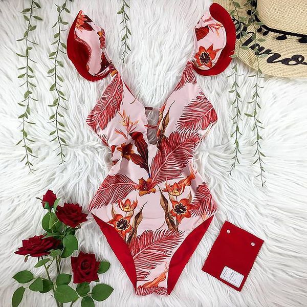 one-piece suits 2021 print swimwear deep v-neck ruffle swimsuit push up beach wear backless monokini
one-piece suits 2021 print swimwear deep v-neck ruffle swimsuit push up beach wear backless monokini