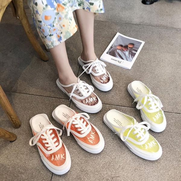 slippers baotou half women 2021 summer outer wear fashionable transparent thick-soled lazy trend street women's slipper, Black
slippers baotou half women 2021 summer outer wear fashionable transparent thick-soled lazy trend street women's slipper, Black