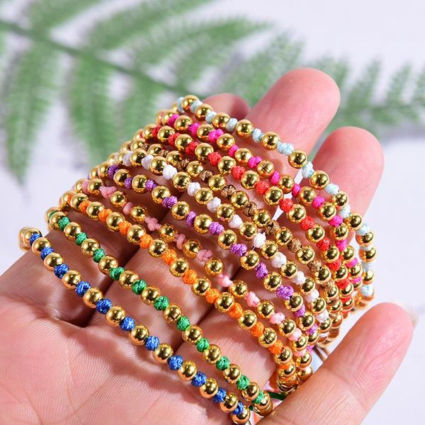 charm bracelets gold plated beads bracelet for women friendship trendy men femme girl summer jewelry lover gift, Golden;silver
charm bracelets gold plated beads bracelet for women friendship trendy men femme girl summer jewelry lover gift, Golden;silver